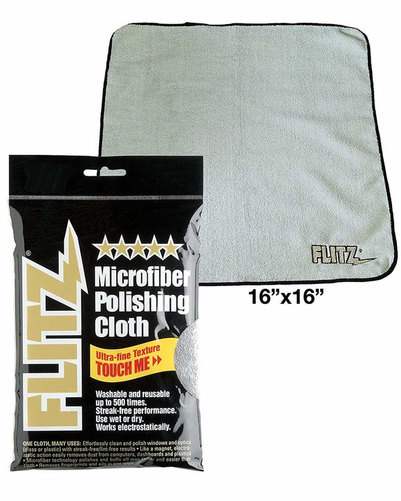 Flitz Premium Microfiber Cloth, 16