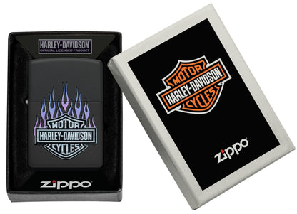 Zippo Harley-Davidson Color Image Design, Black Matte Lighter #46677