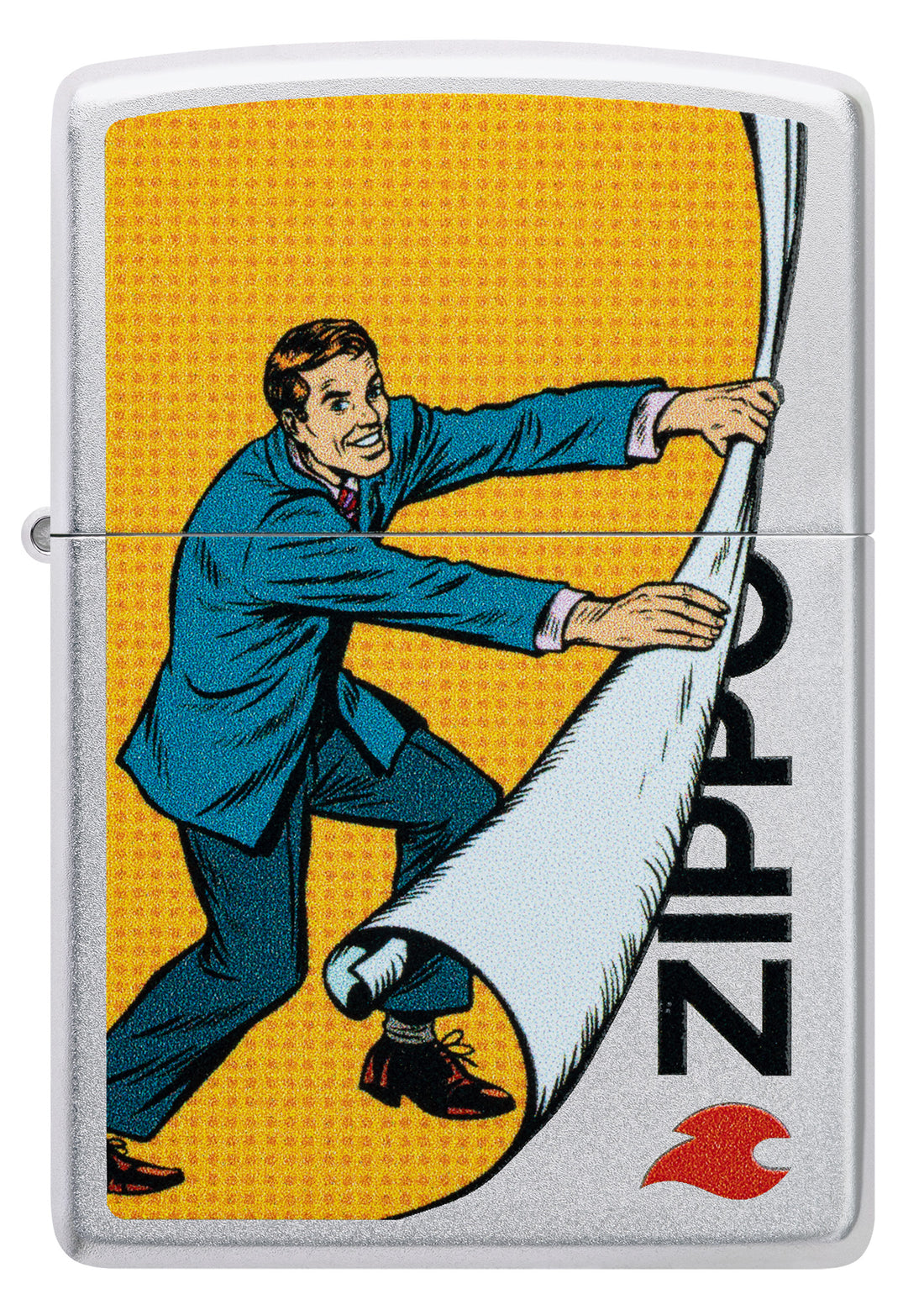 Zippo Reveal Design, Satin Chrome Finish Lighter #46711