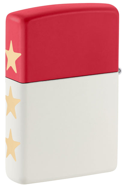 Zippo USA 250th Anniversary Engraved, Red/White Matte Lighter #47295