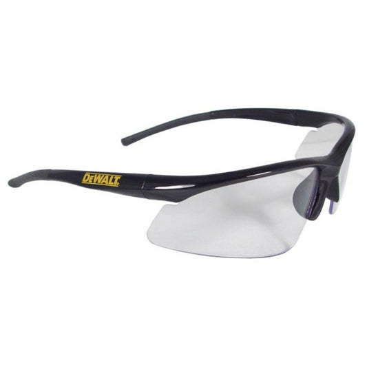 DeWalt Radius Safety Glass, Black Frame, Clear Lens #DPG51-1D