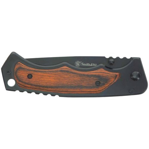 Smith & Wesson Wood Handle Folder Knife #1136969