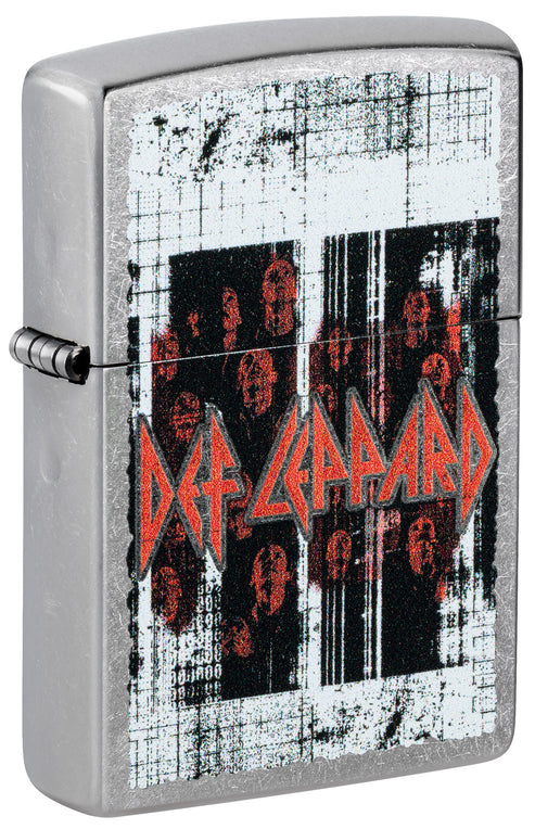 Zippo Def Leppard Logo Design, Street Chrome Finish Lighter #46742