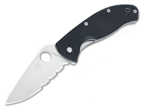 Spyderco Tenacious Folding Knife, 8CR13MOV Steel, G10 Handle #C122GPS