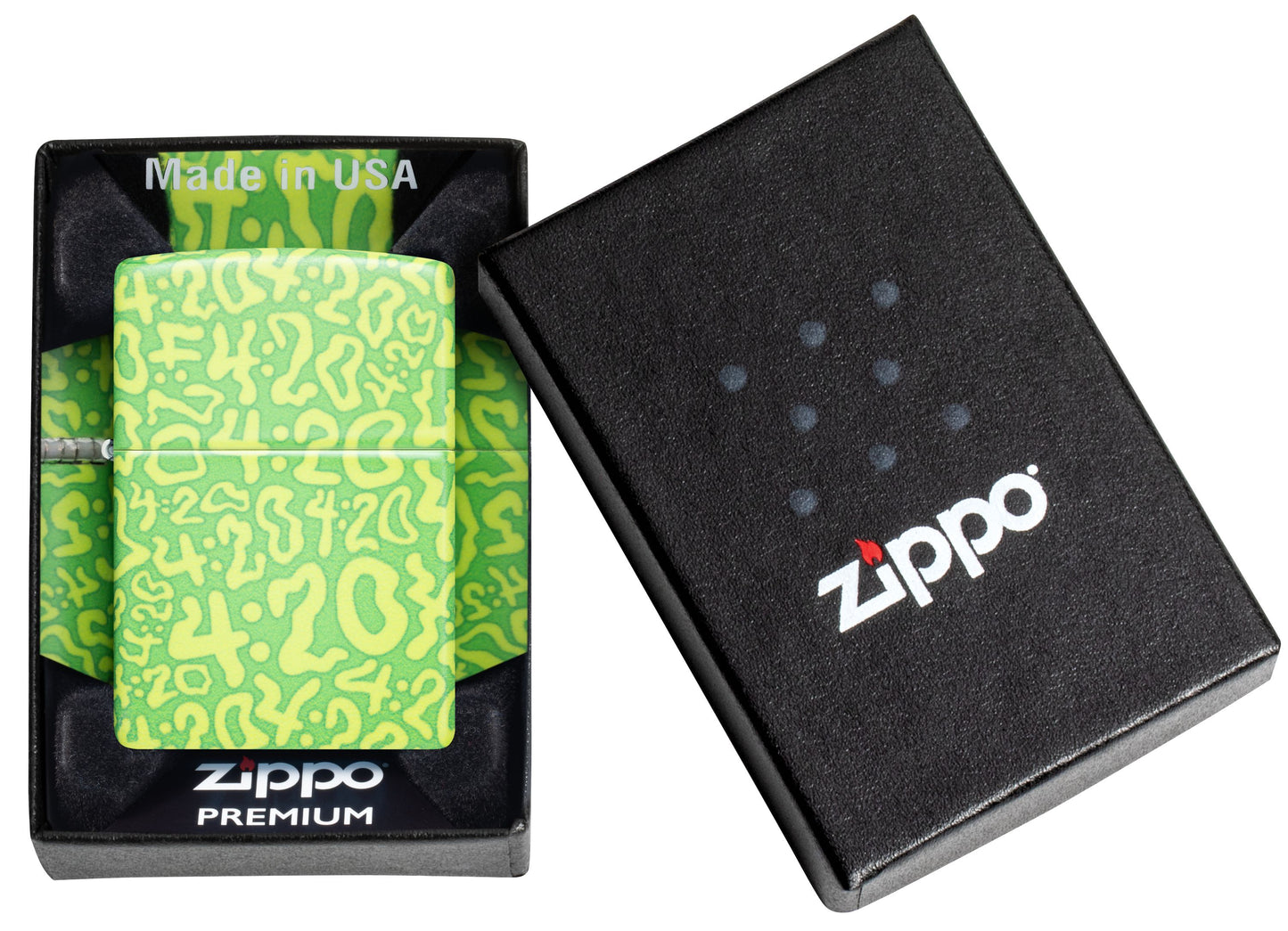 Zippo 420 Pattern, 540° Matte Lighter #47269