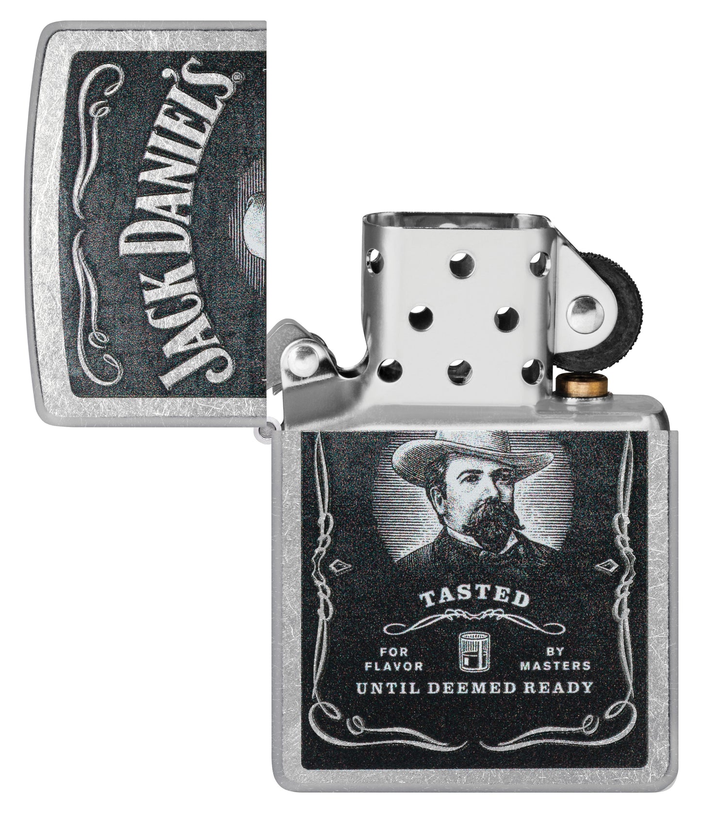 Zippo Jack Daniels Whiskey, Street Chrome Lighter #48748