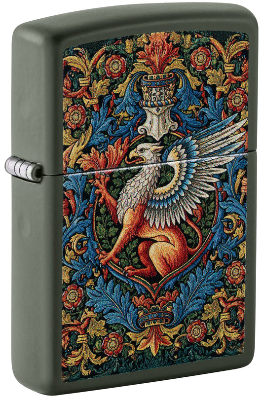Zippo Griffin, Green Matte Lighter #47261
