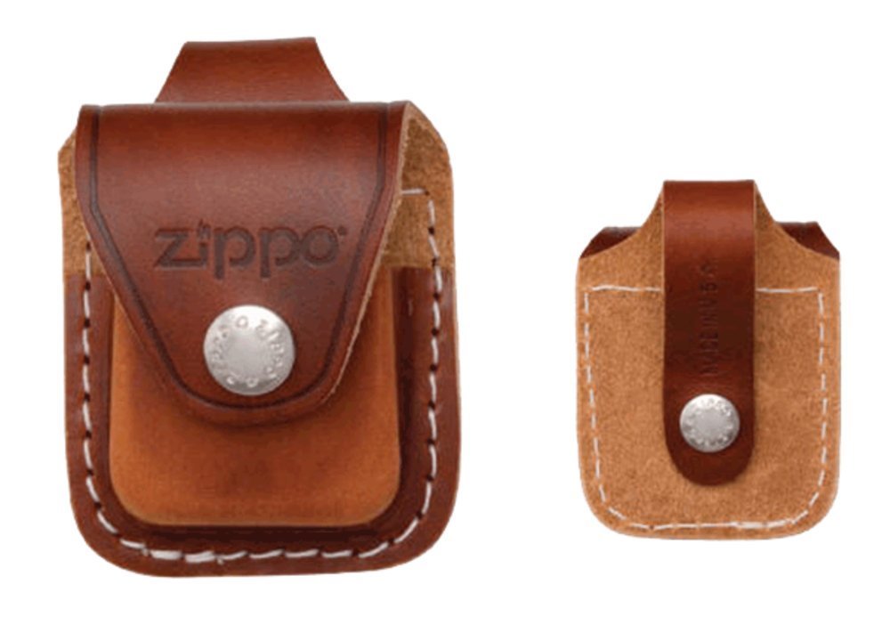 Zippo Iridescent Cannabis Lighter & Leather Belt Pouch Gift Box Set