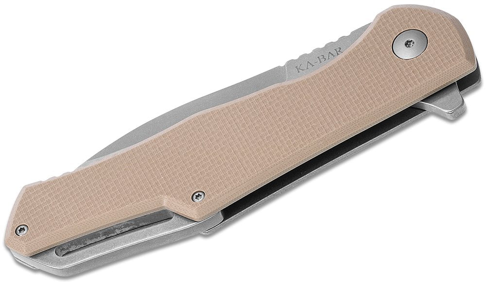 KA-BAR Jarosz Spear Point Flipper, 3.5" Blade, AUS 8A Stainless Steel #7509