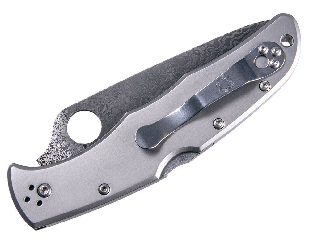 Spyderco Endura 4, Titanium Damascus, 97mm Blade, Made In Japan #C10TIPD