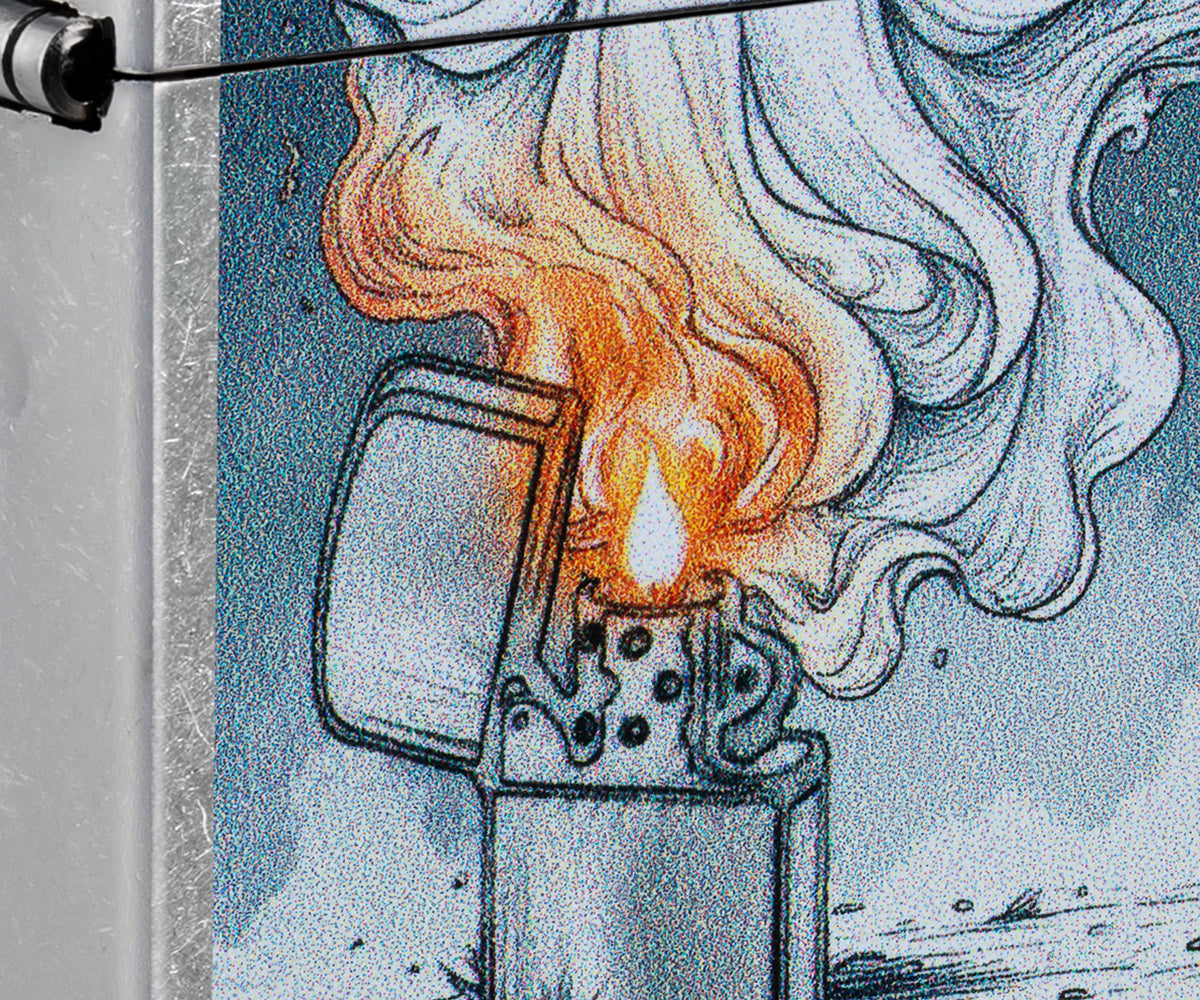 Zippo Ghost, Street Chrome Lighter #47436