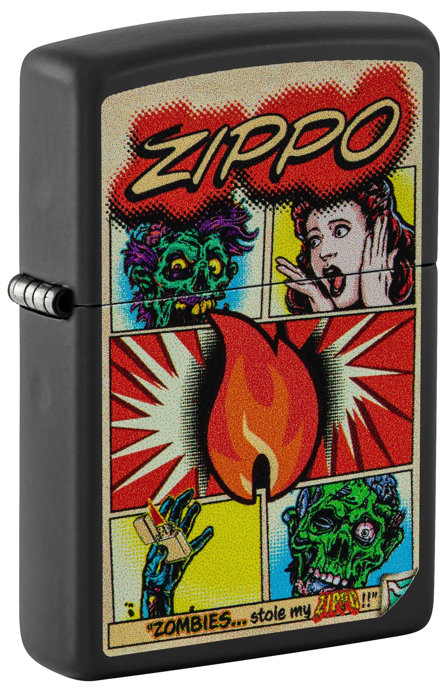 Zippo Comic Zombies Design, Black Matte Lighter #46229