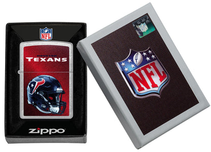 Zippo NFL Houston Texans Football Team, Street Chrome Lighter #48430