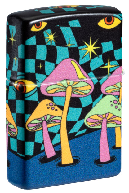 Zippo Mushrooms Design, Glow in the Dark 540 Lighter #46564