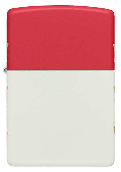 Zippo USA 250th Anniversary Engraved, Red/White Matte Lighter #47295