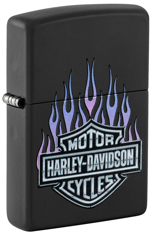 Zippo Harley-Davidson Color Image Design, Black Matte Lighter #46677