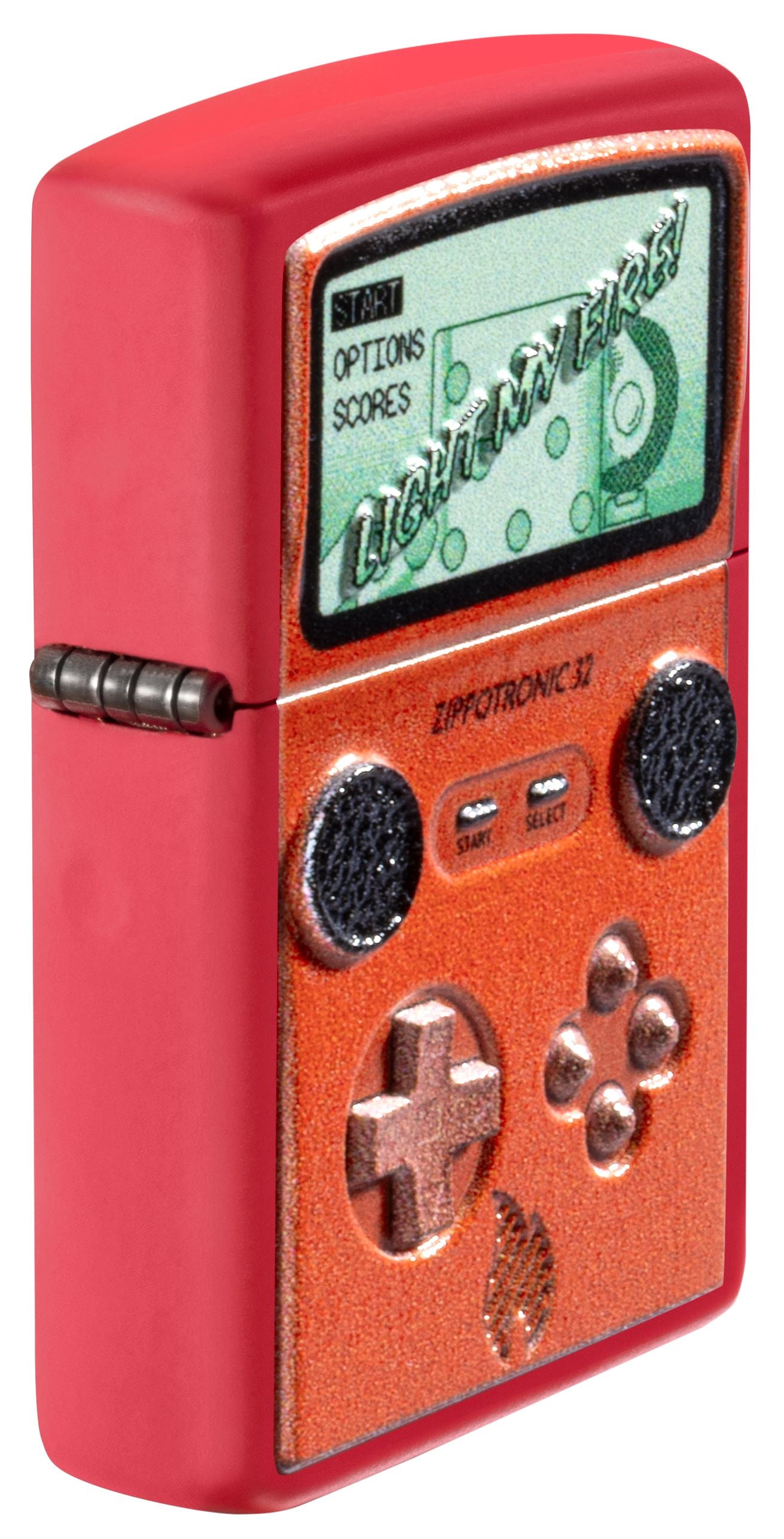 Zippo Retro Gameboy Design, Texture Print Red Matte Lighter #46700