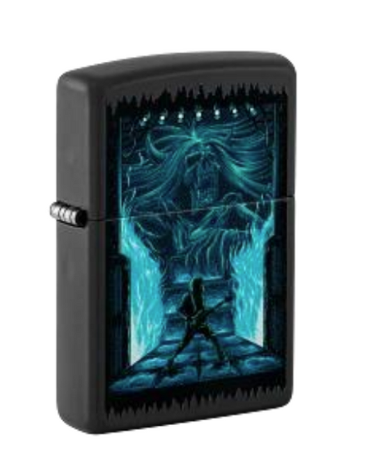Zippo Guitarist Portal Design, Black Matte Lighter #48852