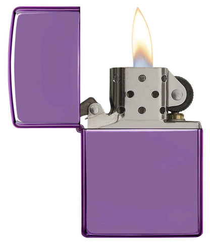 Zippo Classic High Polish Purple Lighter Base Model #24747