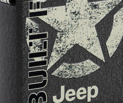 Zippo Jeep Built Free, Black Crackle Lighter #47412