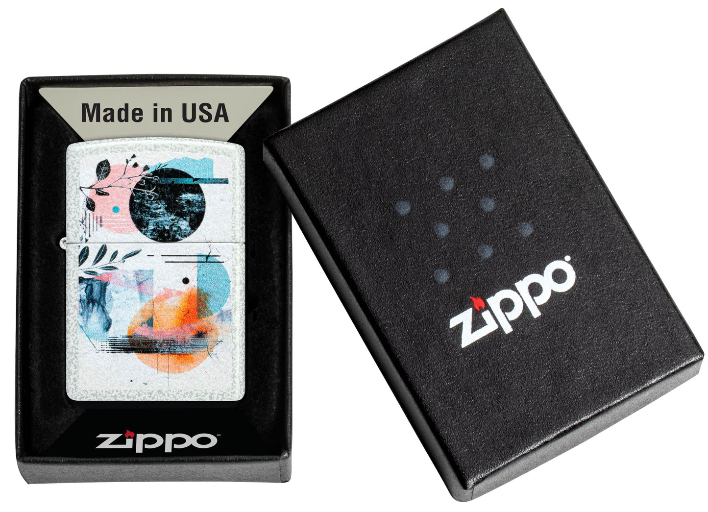 Zippo Abstract Design, Glacier Matte Lighter #46582