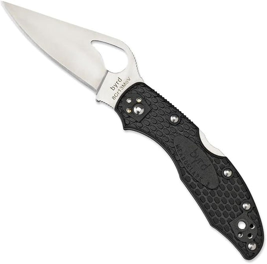 Spyderco Byrd Meadowlark 2 Lightweight, Black #BY04PBK2