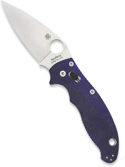 Spyderco Manix 2 Dark Blue G-10 CPM S110V Folding Knife #C101GPDBL2