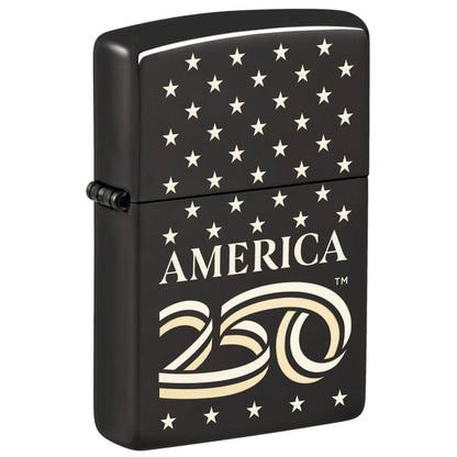Zippo America 250, High Polish Black Collectible Lighter #47293