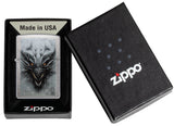 Zippo Medieval Dragon Design, Linen Weave Color Image Lighter #48732