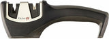 Smith's KitchenIQ Straight Edge Pull-Thru Knife Sharpener, Black/Gray #50032