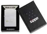 Zippo Love Scripture Two-Tine Engraving, Satin Chrome Lighter #48725