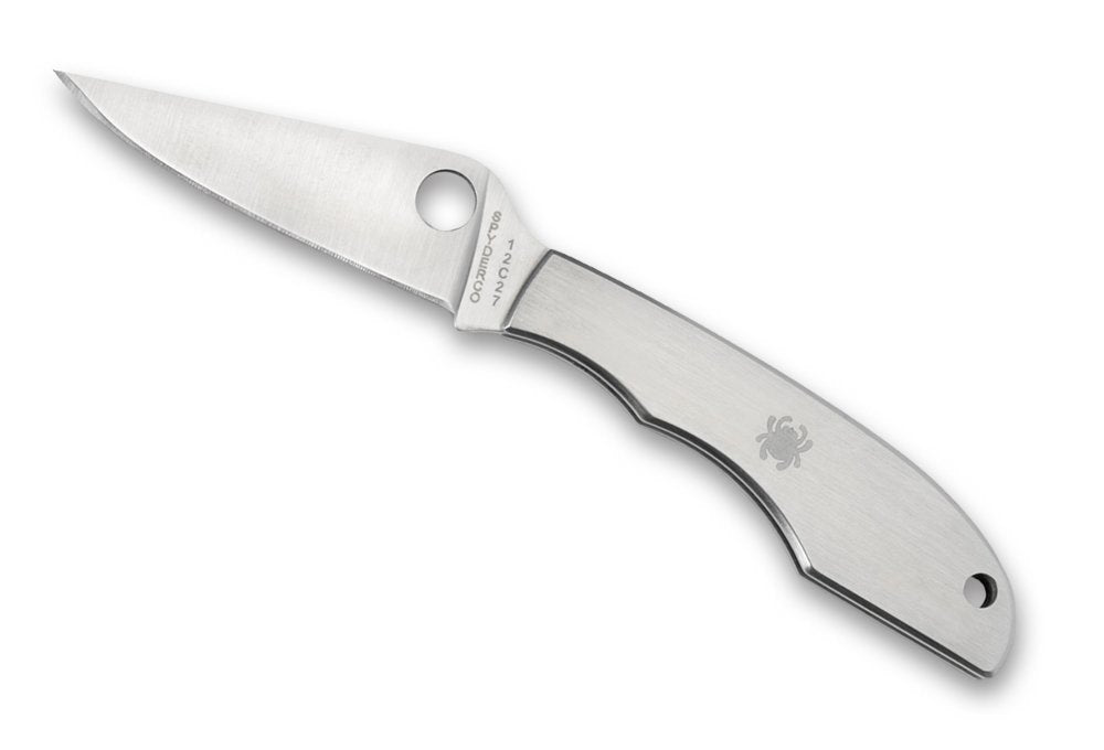 Spyderco Grasshopper, Stainless Steel, Micro-Sized Slipjoints, 58mm Blade #C138P