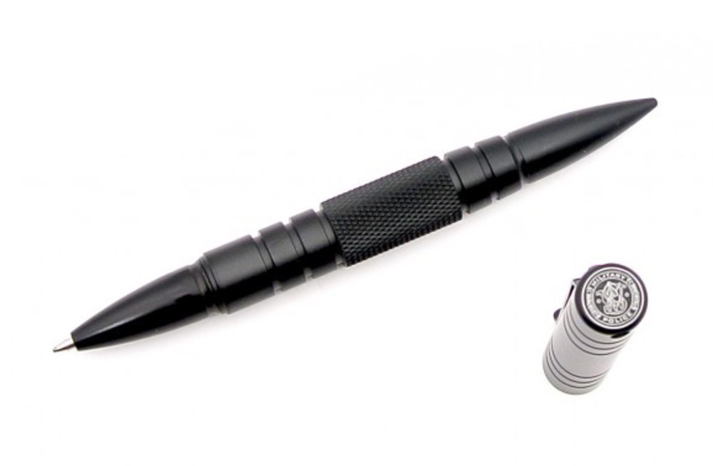 Smith & Wesson M&P Tactical Black Ink Pen Aircraft Aluminum #SWPENMPBK