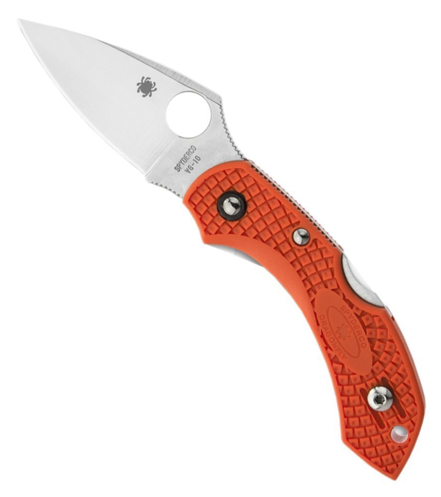 Spyderco Dragonfly 2 Folding Knife, FRN Handle, Orange #C28POR2