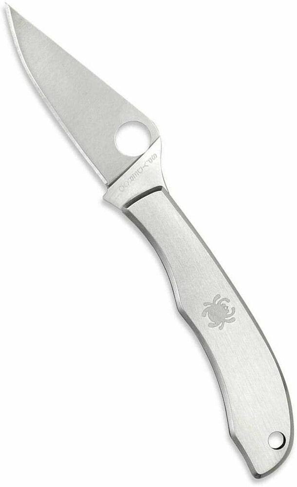 Spyderco Honeybee Folding Knife, 1.7" 3Cr13 Stainless Steel Plain Blade #C137P