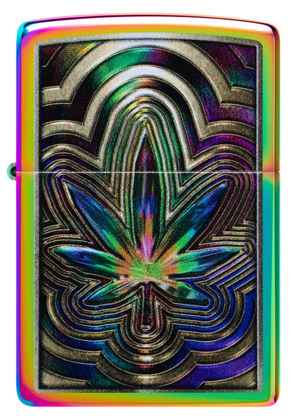 Zippo Iridescent Leaf, Multi Color Lighter #47271