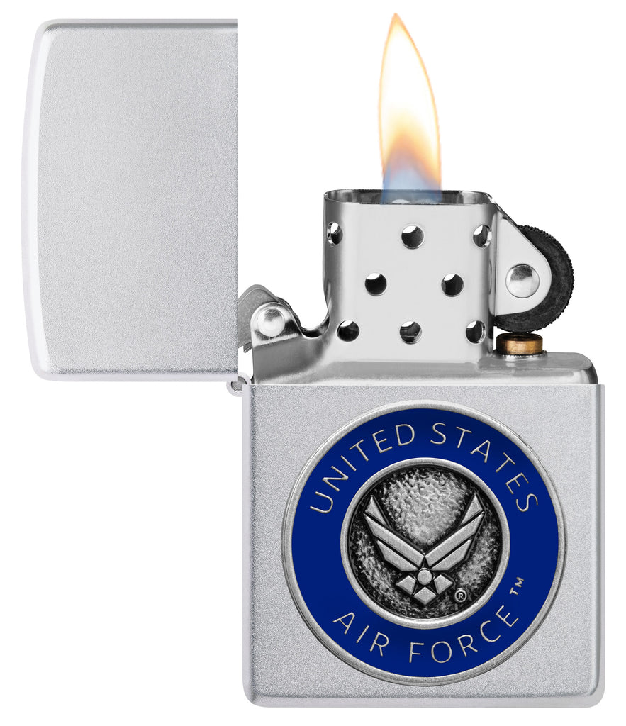 Zippo United States Air Force, Satin Chrome Lighter #48976