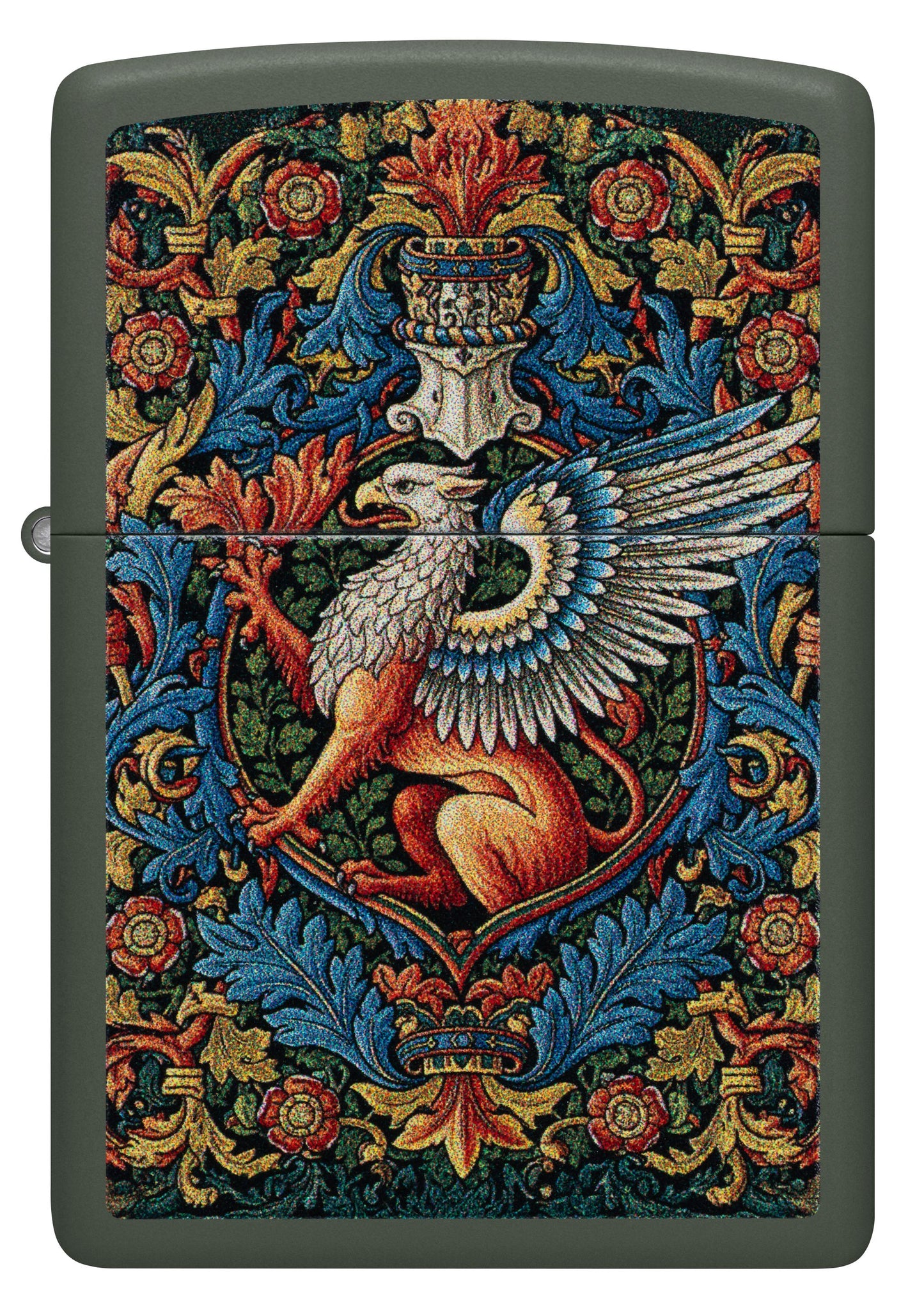 Zippo Griffin, Green Matte Lighter #47261