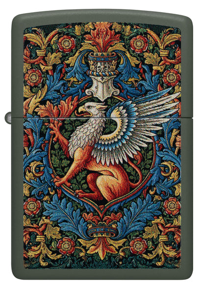 Zippo Griffin, Green Matte Lighter #47261