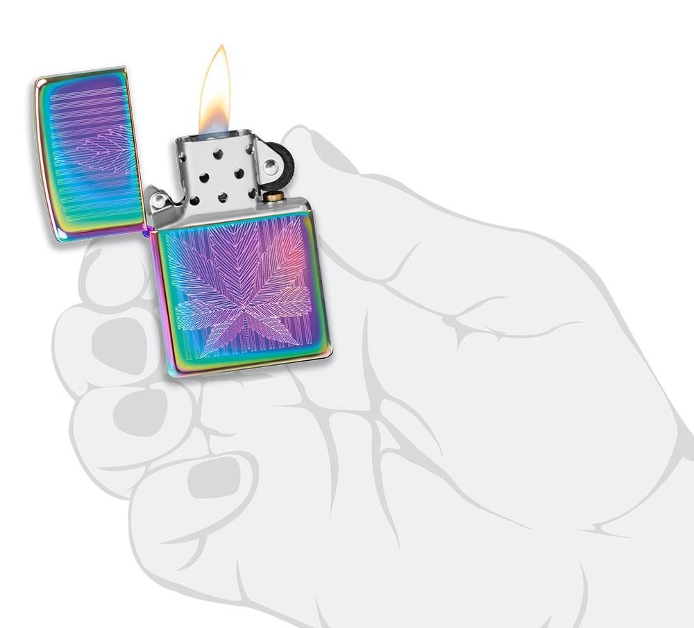 Zippo Cannabis Multicolor Spectrum Windproof Lighter #49632