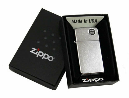 Zippo Slim Street Chrome Lighter #1607