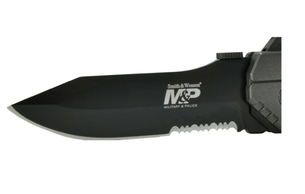Smith & Wesson M&P MAGIC Stainless Steel Serrated Knife + Features #SWMP4LS