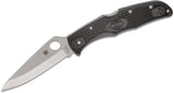 Spyderco Endura 4 Folding Knife, Wave VG-10, Black Handle #C10PBK