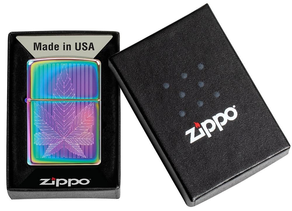 Zippo Cannabis Multicolor Spectrum Windproof Lighter #49632