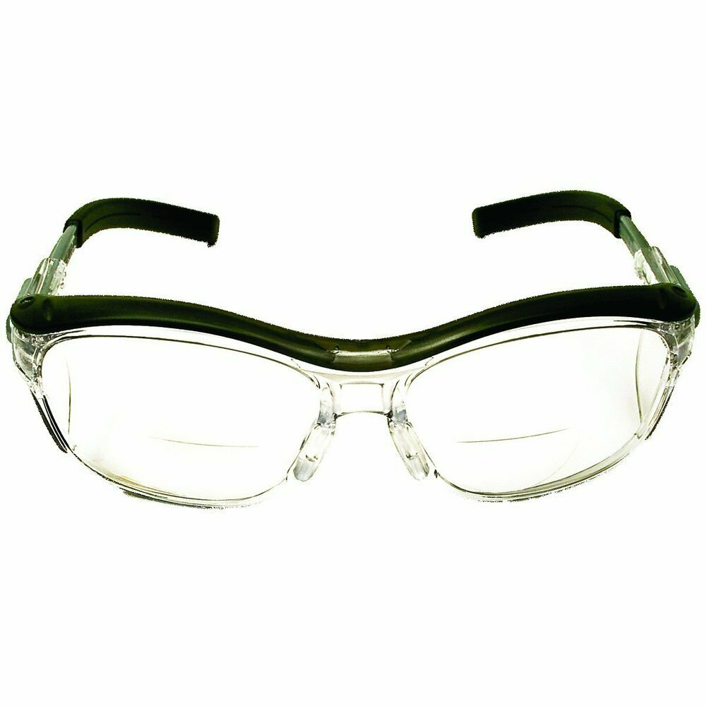 3M Nuvo Reader Safety Glasses, Clear Lens, Adjustable Length, One Size #11434