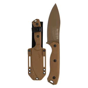 KA-BAR Becker Nessmuk Fixed Blade Knife + Sheath, Made in USA #BK19