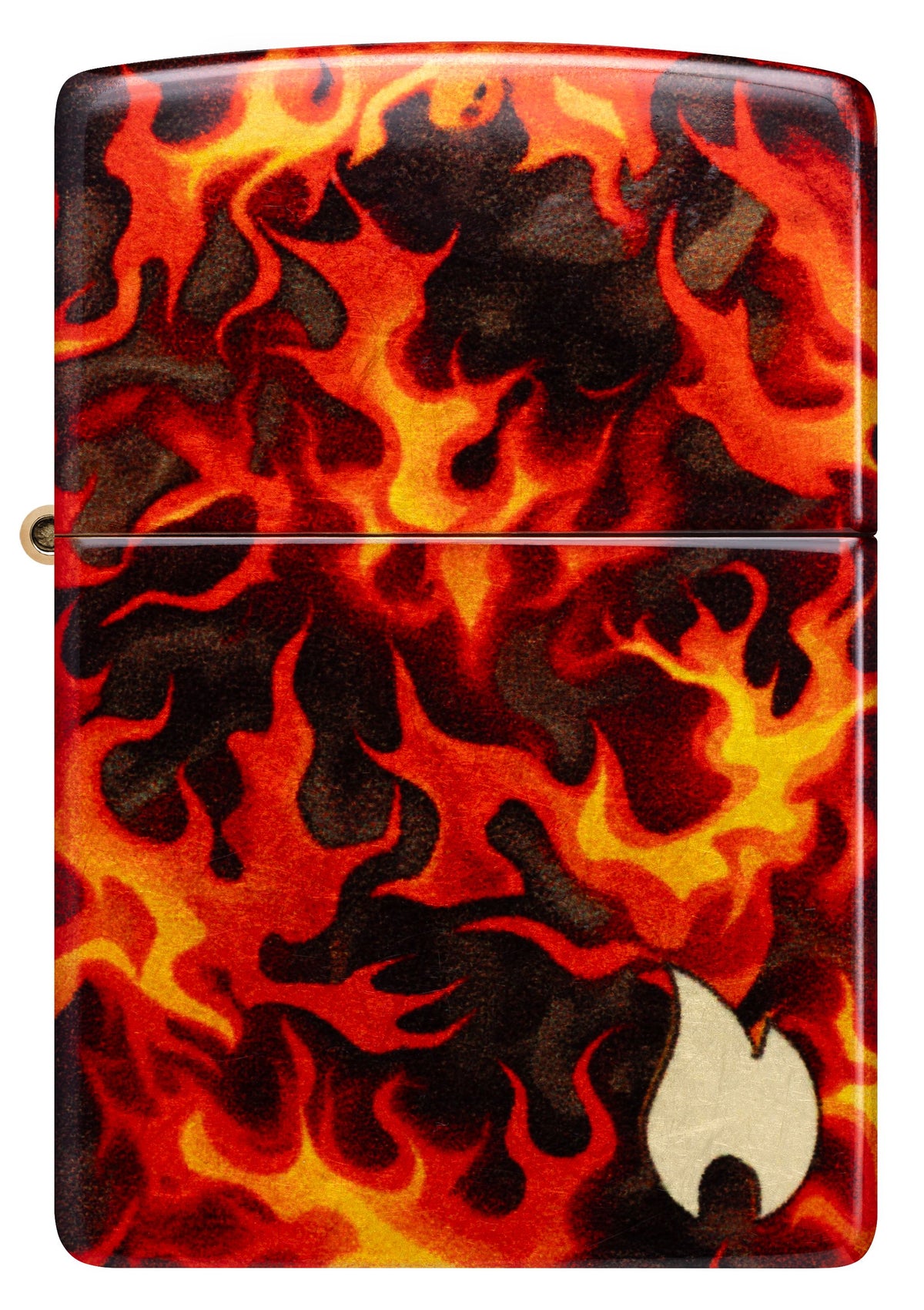 Zippo Fire, 540° Tumbled Brass Lighter #47255