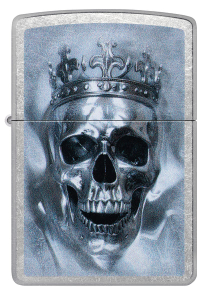Zippo Skull King, Street Chrome Lighter #47258