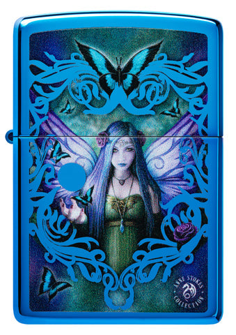 Zippo Anne Stokes Fairy Design, High Polish Blue Lighter #48985