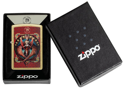 Zippo Anne Stokes Copperwing Design, Street Brass Lighter #46689